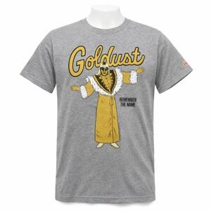 Goldust Remember The Name WWE T-Shirt Men's Large Gray Homage Tee